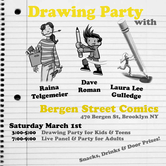 Bergen Street Drawing Party 