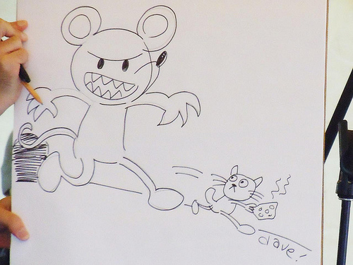 Mouse and Cat drawing